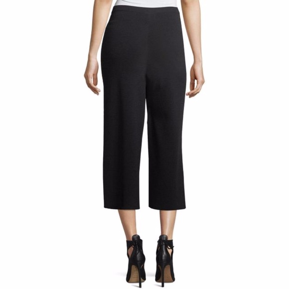 Eileen Fisher Pants - Eileen Fisher Wide Cropped Pants Wool Crepe